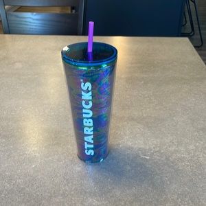 Starbucks Iridescent Rainbow Marbled Cold Cup